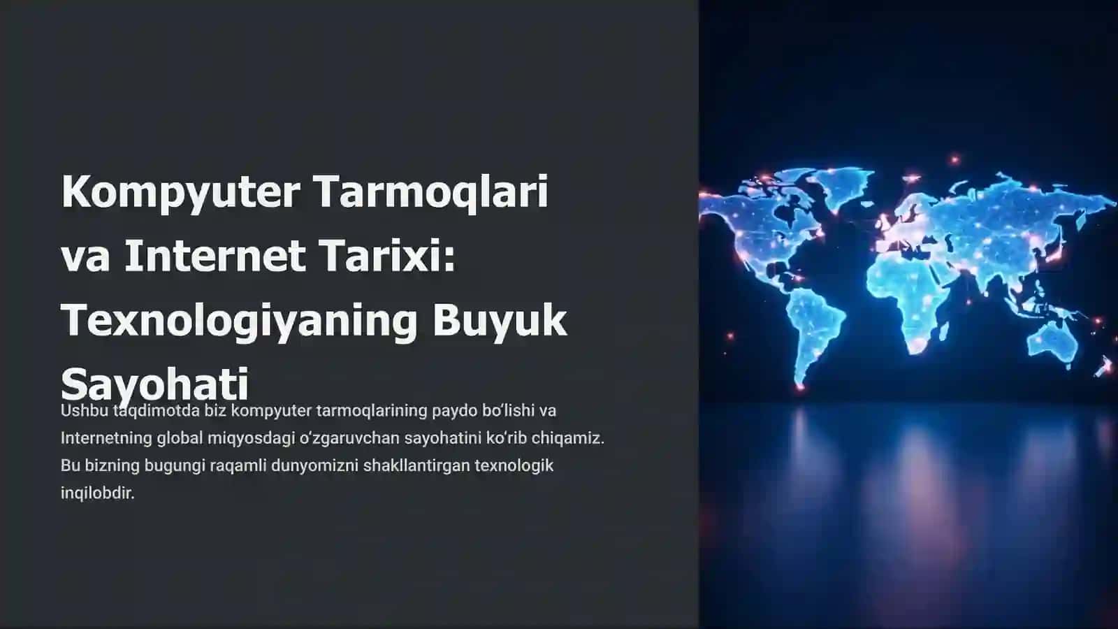 Kompyuter tarmoqlari va internet tarmoqlarining tarixi 2