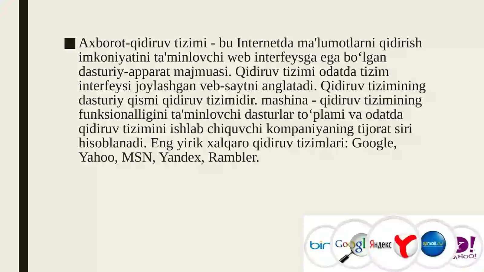 Axborot qidirishni baholash ko‘rsatkichlari 2