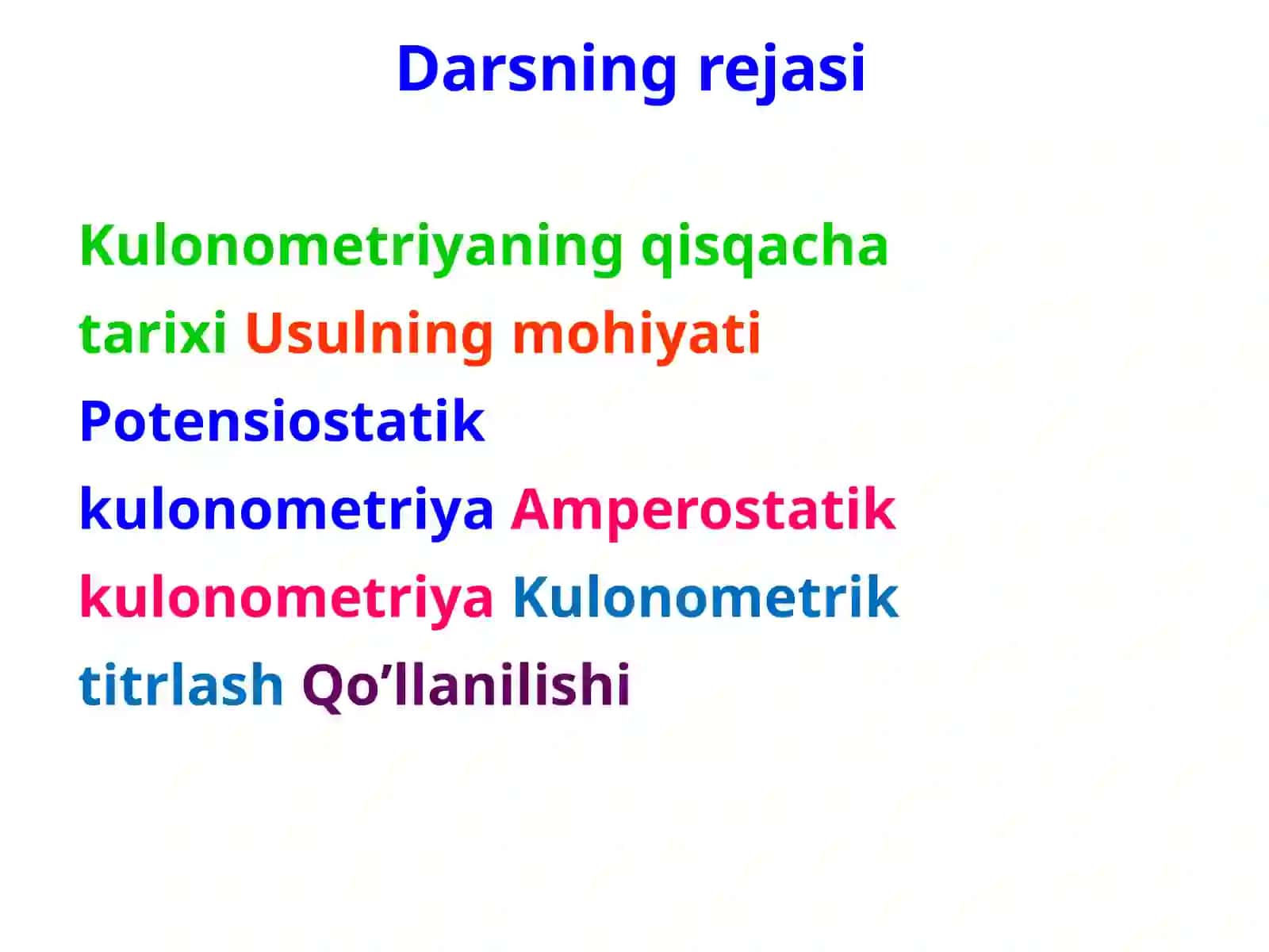 KULONOMETRIYA 2