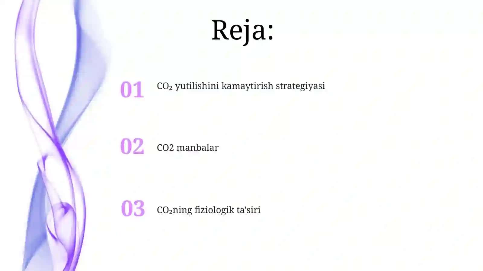 CO₂ yutilishini kamaytirish strategiyasi 2