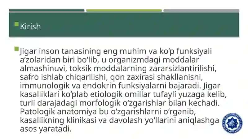 Jigar kasalliklari 2