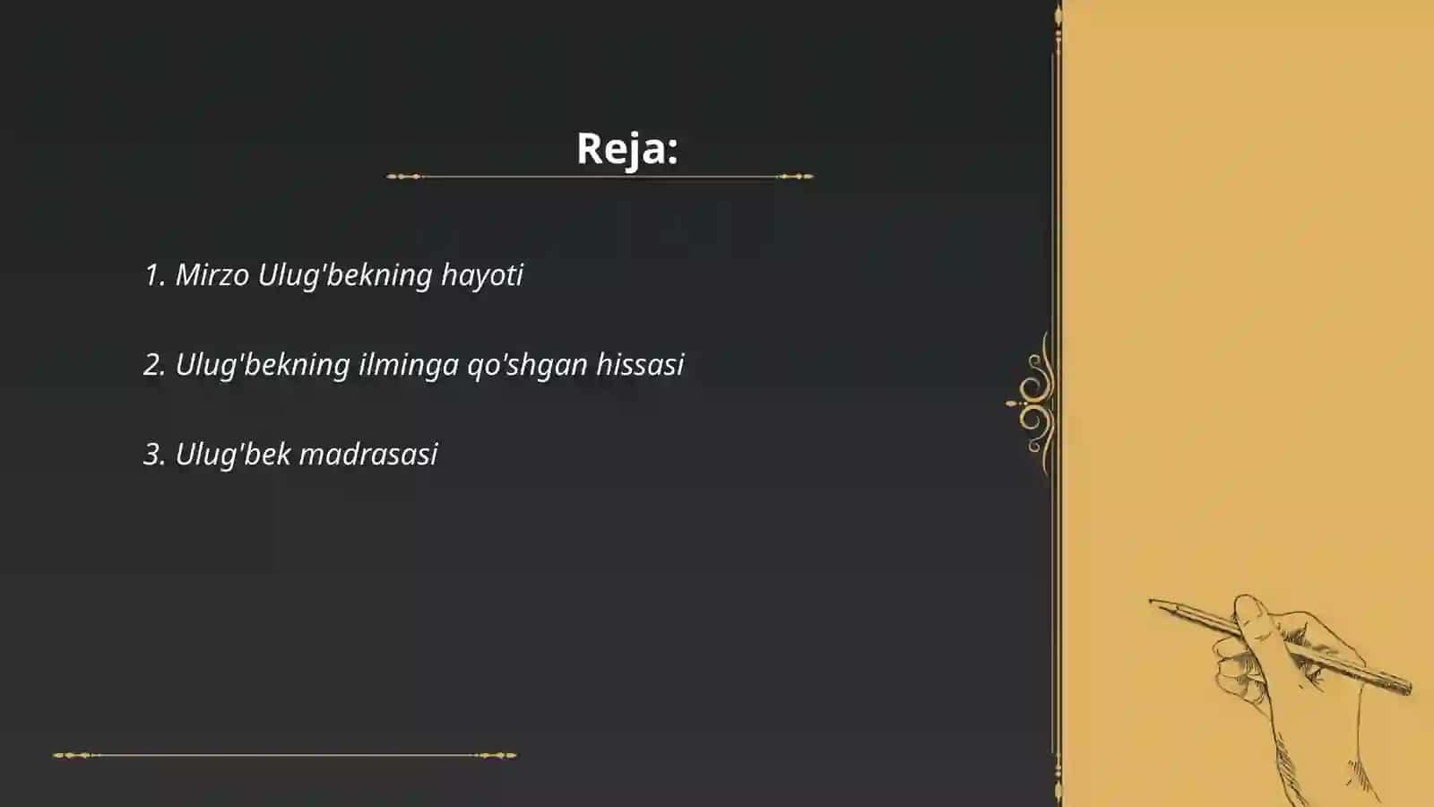 Mirzo Uluġbek buyuk davlat arbobi Abdusattor 2