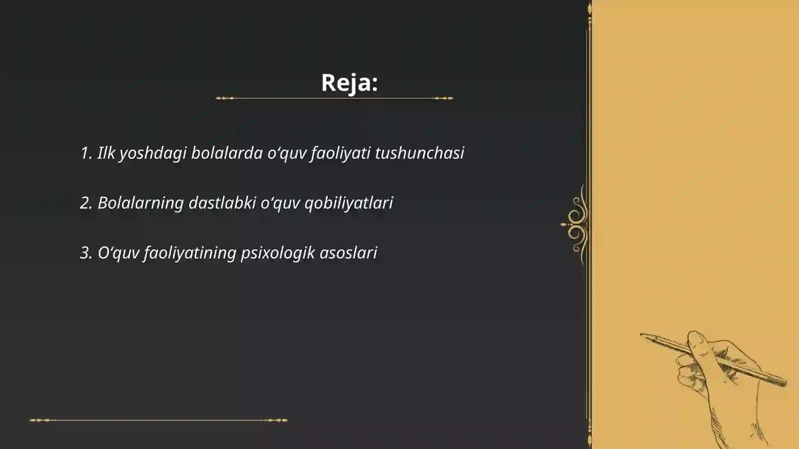 Ilk yoshdagi bolalarda oʻquv faoloyatini shakllanishini dastlabgi xususiyatlar 2