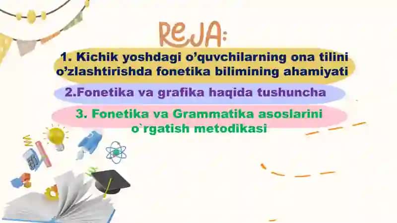 Fonetika va Grafika asoslari o'rgatish metodikasi 2