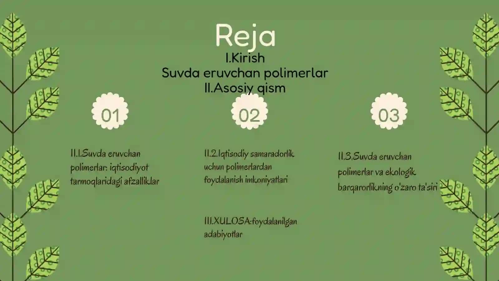 Iqtisodiyot tarmoqlarida suvda eruvchan polimerlardan foydalanish 2