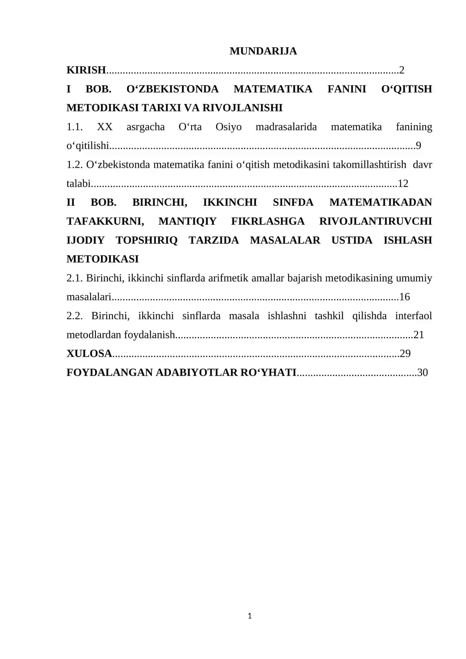 Boshlang’ich sinfda matematikadan tafakkurni, mantiqiy fikrlashga rivojlantiruvchi ijodiy topshiriq tarzida masalalar ustida ishlash metodikasi (1-2-sinf misolida) 2