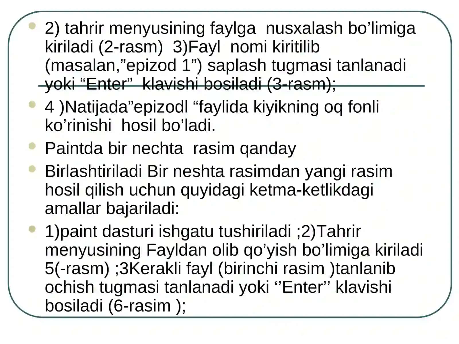 Paintda rasmlarni qayta ishlash 2
