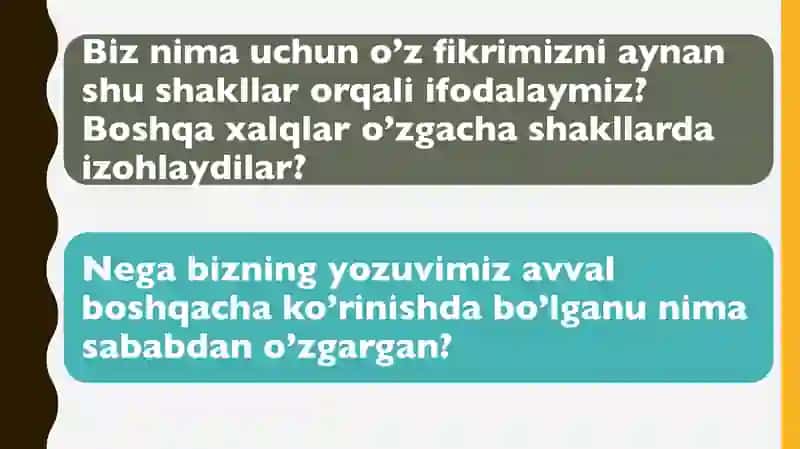 Yozuv va uning rivojlanish bosqichlari 2