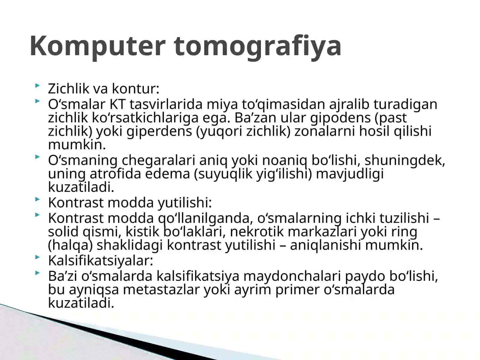 Bosh miyada uchraydigan yumshoq tuqima usmalari tekshirish usullari 2