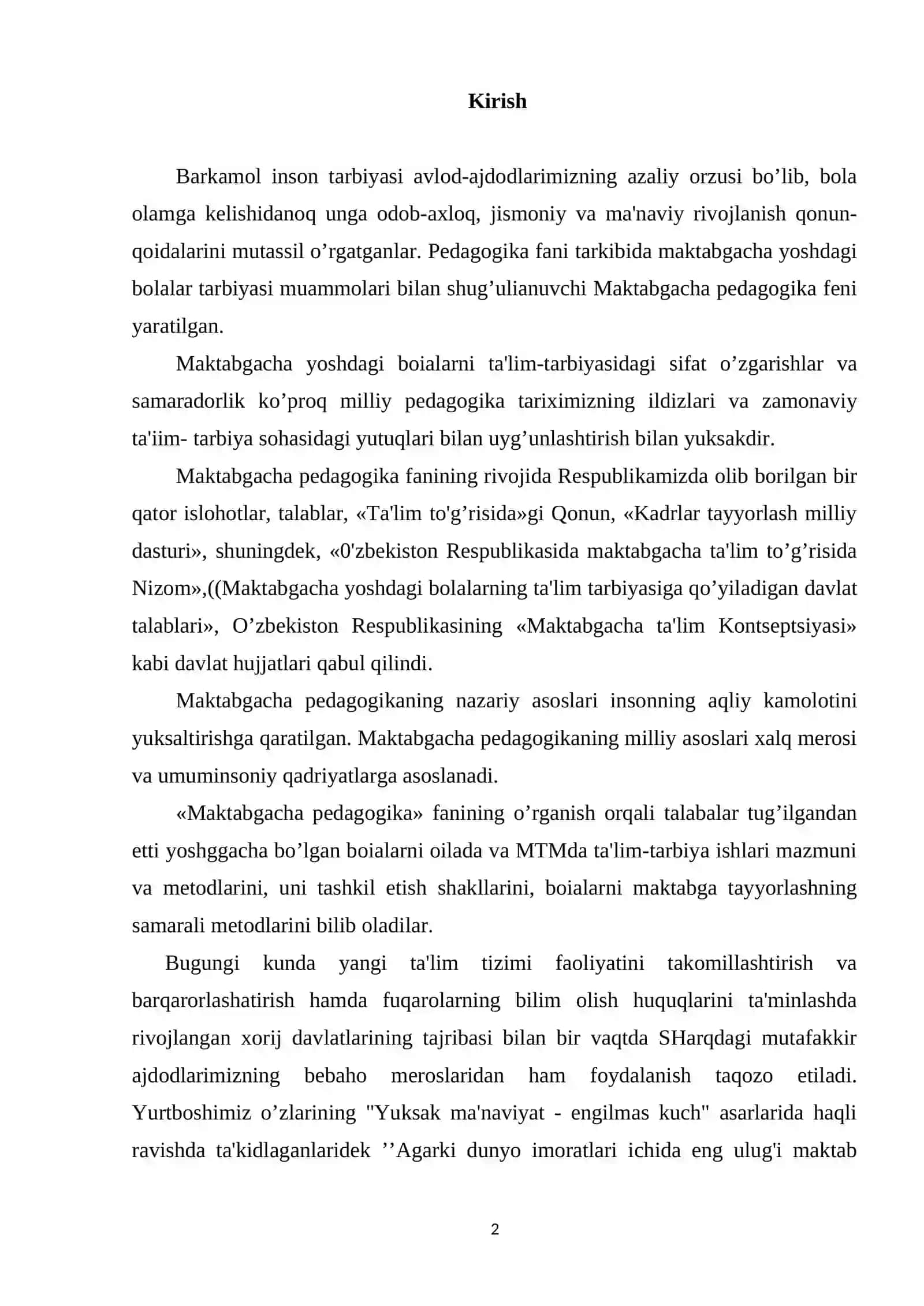 BOLANI TARBIYALASH VA RIVOJLANTIRISHDA FAOLIYATNING ROLI 2