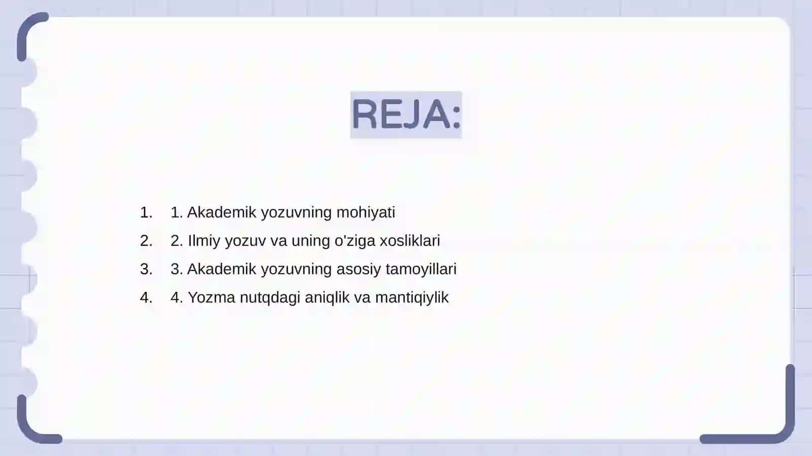 Akademik va ilmiy yozuv 2