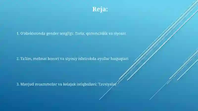O'zbekistonda gender tengligi va ayollar huquqlari 2