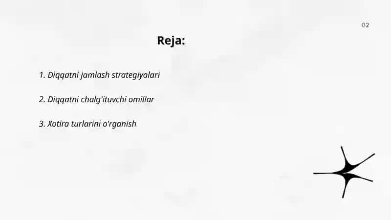 Diqqat va xotira 2