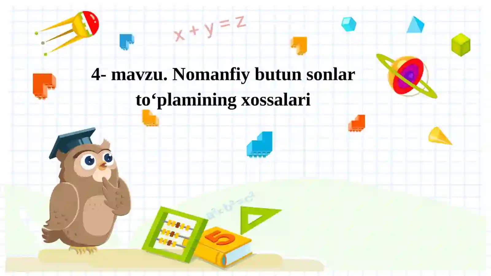 4-mavzu.Nomanfiybutunsonlarto‘plaminingxossalari 2