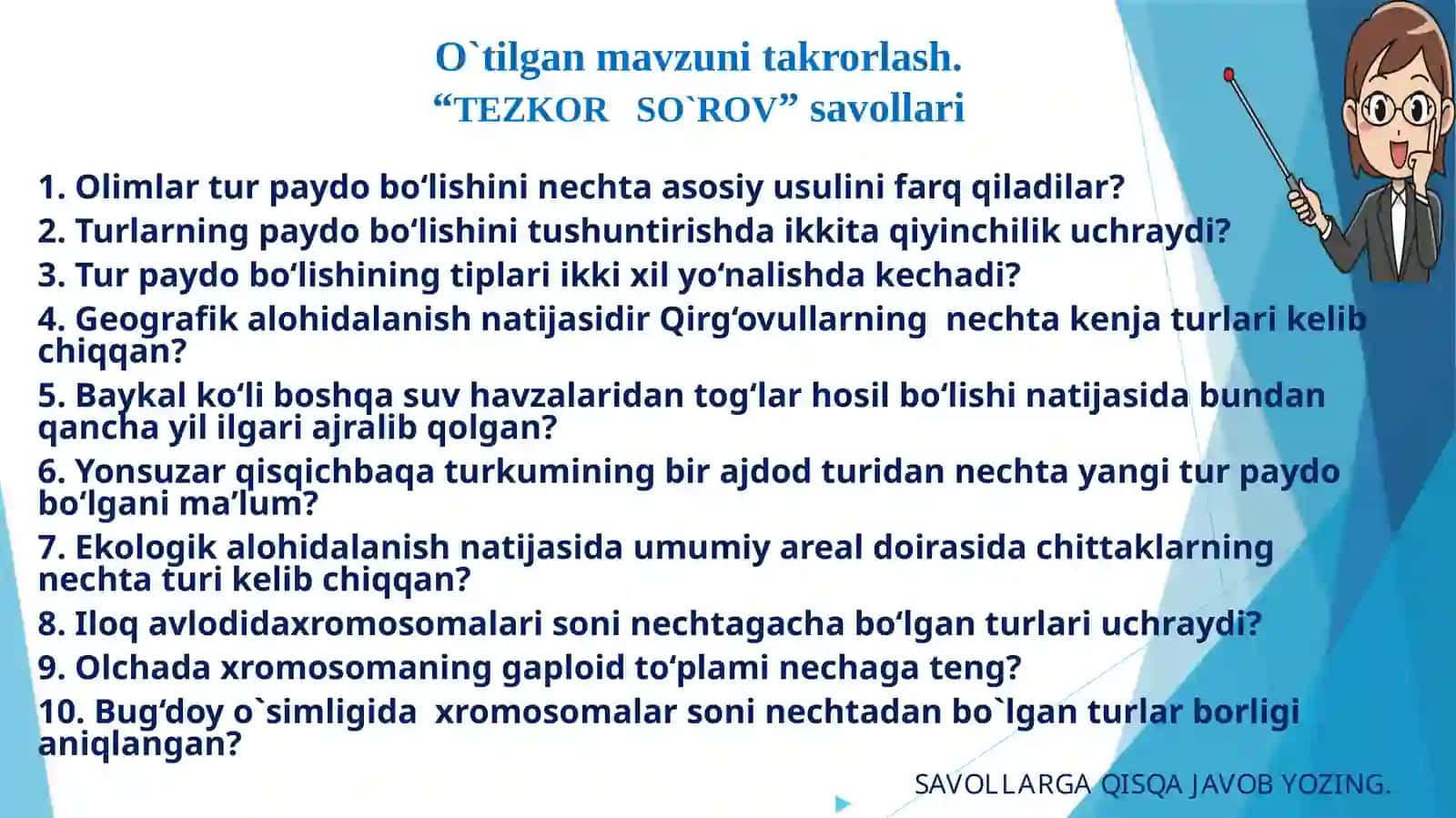 Evolyutsiyani isbotlashda molekulyar biologiya, sitologiya, embriologiya fanlari dalillari 2