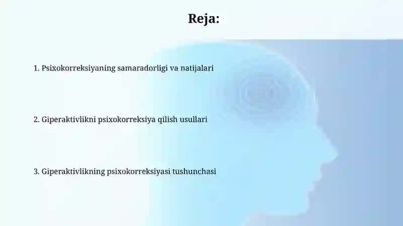 Giperaktivlikni psixokorreksiya qilish 2