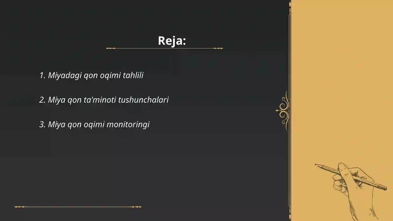 Miyadagi qon oqimi tahlili 2