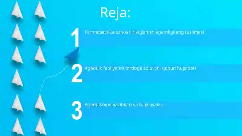 Farmatsevtika tarmog'ini rivojlantirish agentligining tarkibiy tuzilmasi 2