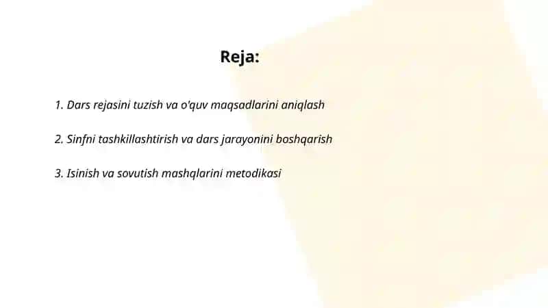 Jismoniy tarbiya darslarini o'tkazish uslubiyati 2