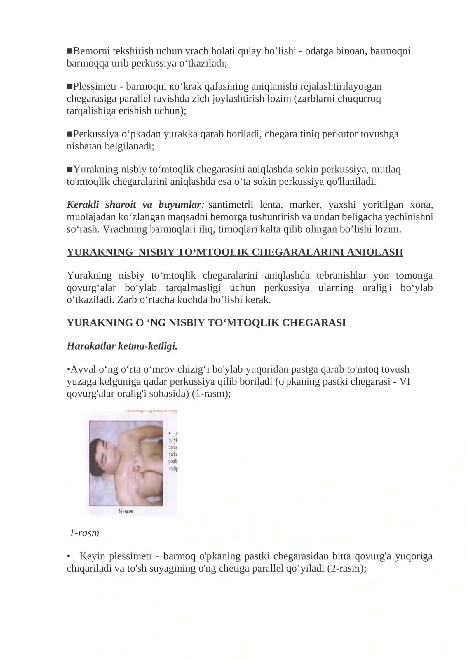Yurak to'g'risida amaliy mashg'ulot 2