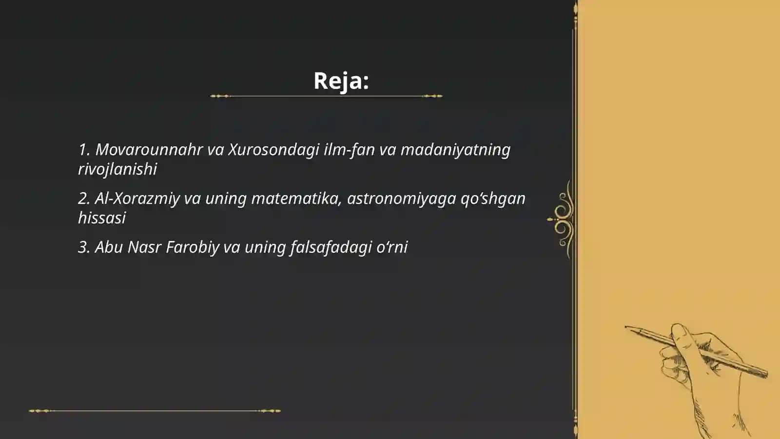 Movarounnahr va Xurosondagi Ilm-fan va Madaniyatning Rivojlanishi 2