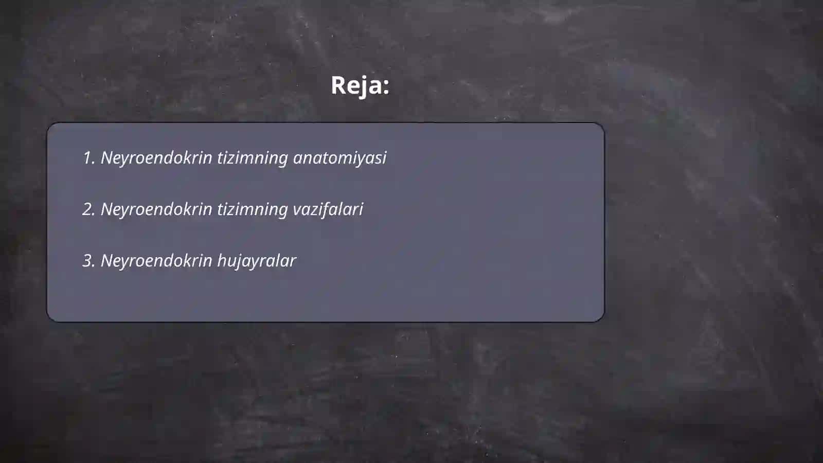 Neyroendokring tizimning struktur funksional tavsifi 2