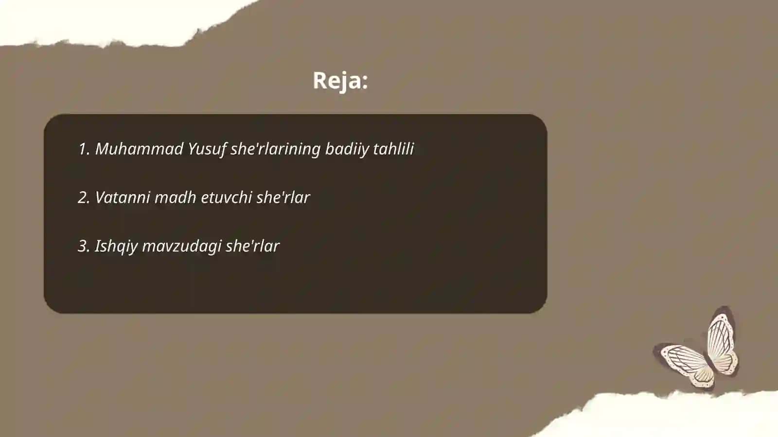 Muhammad Yusuf she'rlari tahlili 2