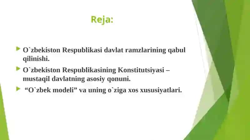 O'zbekiston tanlagan mustaqil rivojlanish yo‘li va uning ahamiyati 2