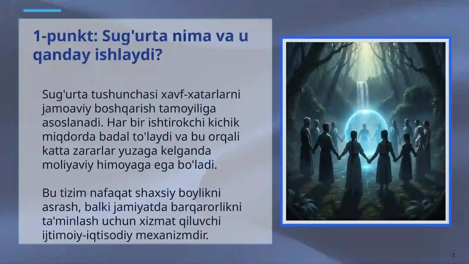 Sug'urta Xavfsizlik va Ishonch Poydevori 2