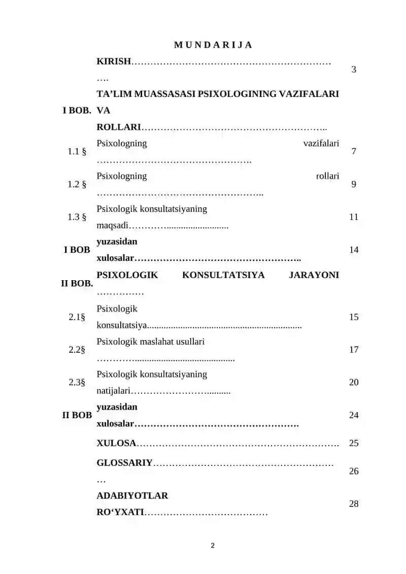 TA’LIM MUASSASI PSIXOLOGINING PSIXOLOGIK KONSULTATSIYA FAOLIYATI 2