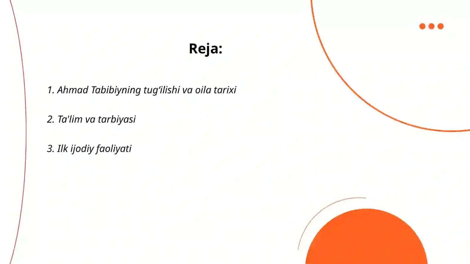 Ahmad Tabibiy hayoti va ijodi 2