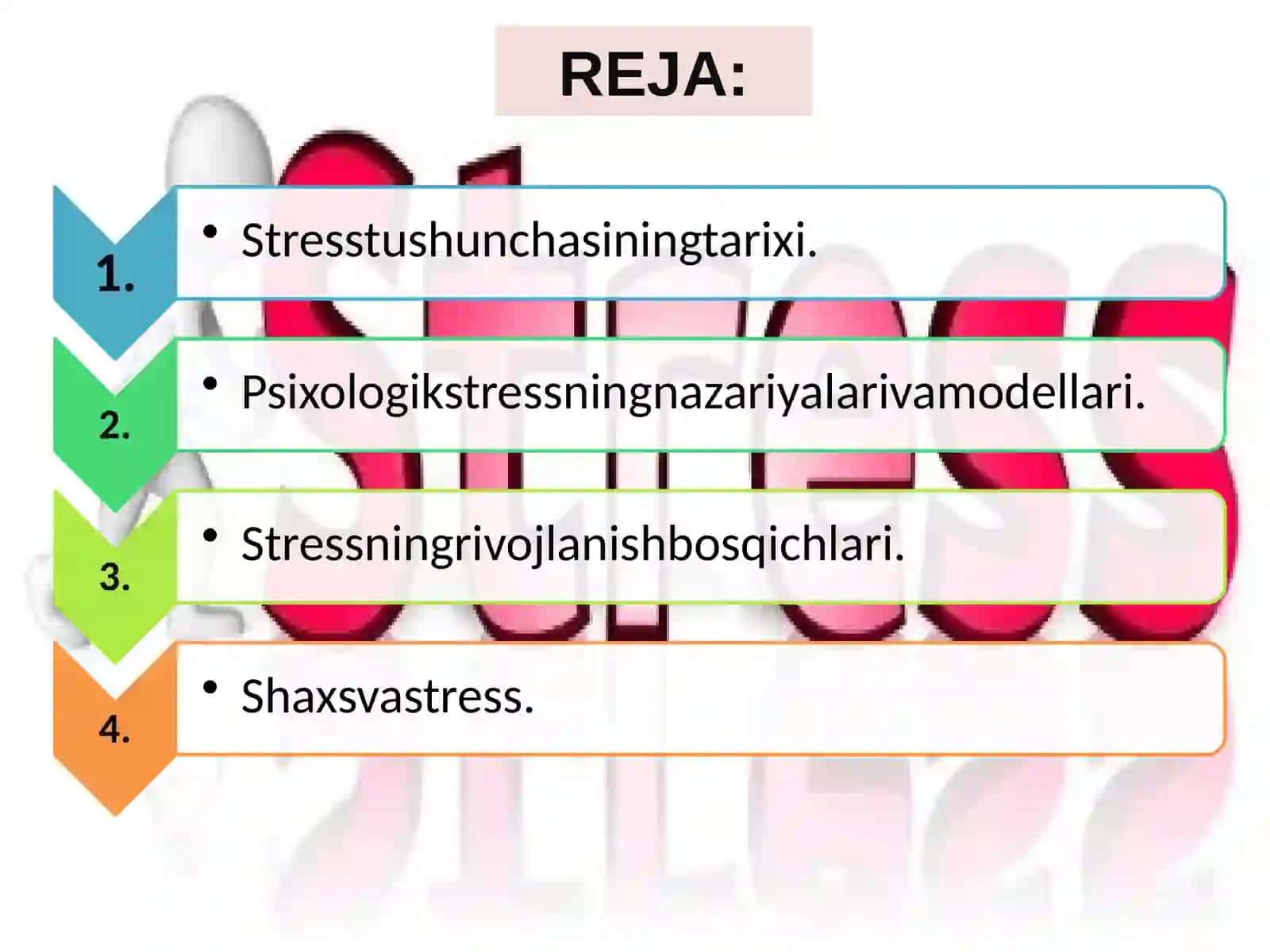 Stress o‘rganish tarixi va zamonaviy tushunchalar. 2
