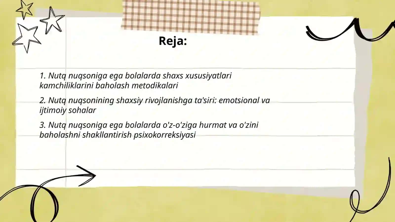Nutq nuqsoniga ega bolalarda shaxs xususiyatlari kamchiliklarini psixokorreksiyalash 2