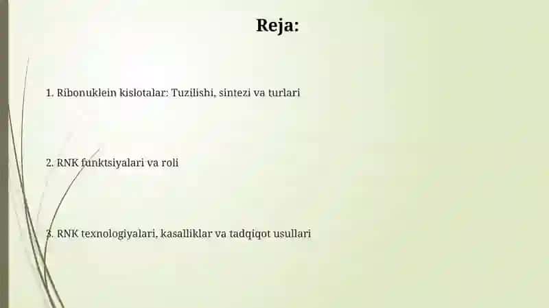 Ribonuklein kislotalar 2