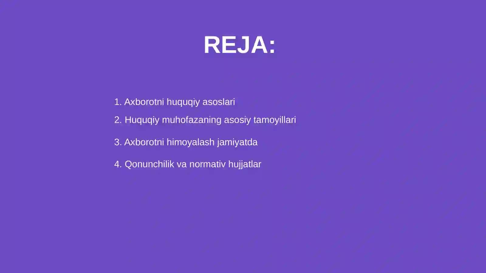 Axborotni huquqiy muhofaza qilish 2