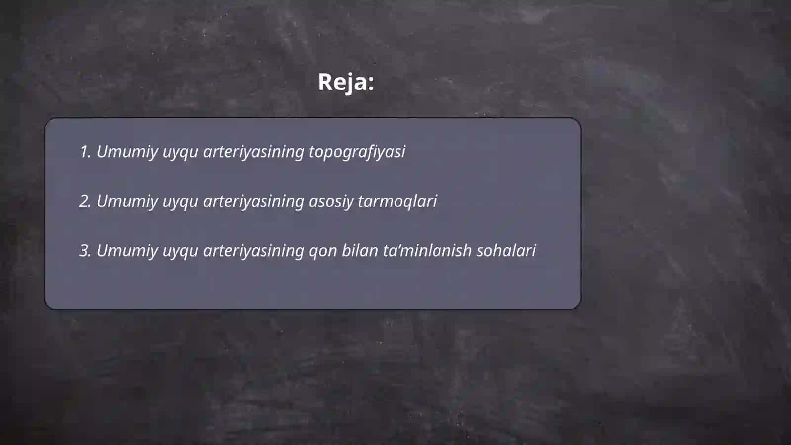 Umumiy uyqu arteriyasi 2