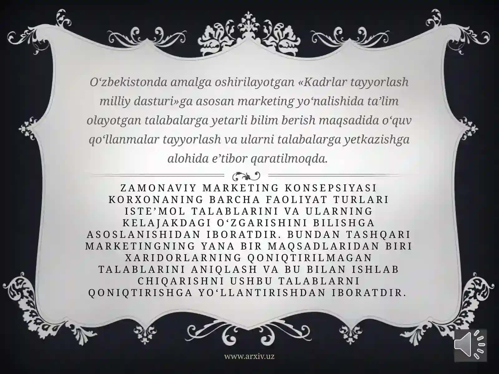 Marketing va dizaynning rivojlanishi 2
