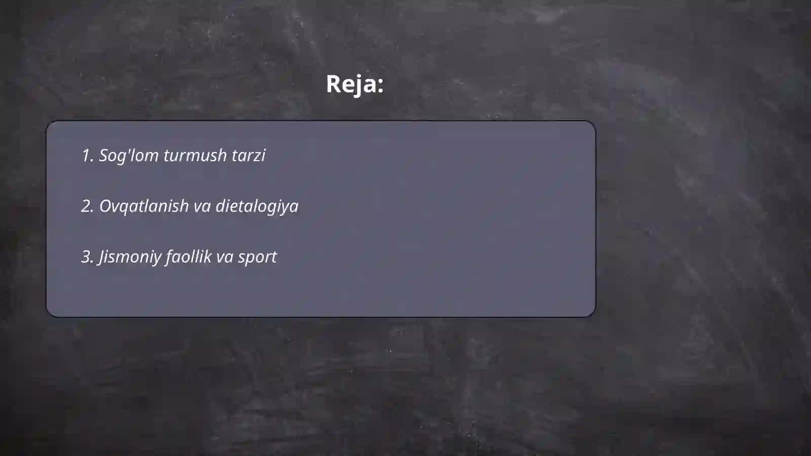 Salomatlik va kasallik 2