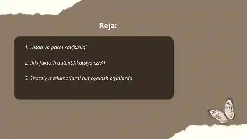 Onlayn o'yinlar va xavfsizlik qoidalari 2