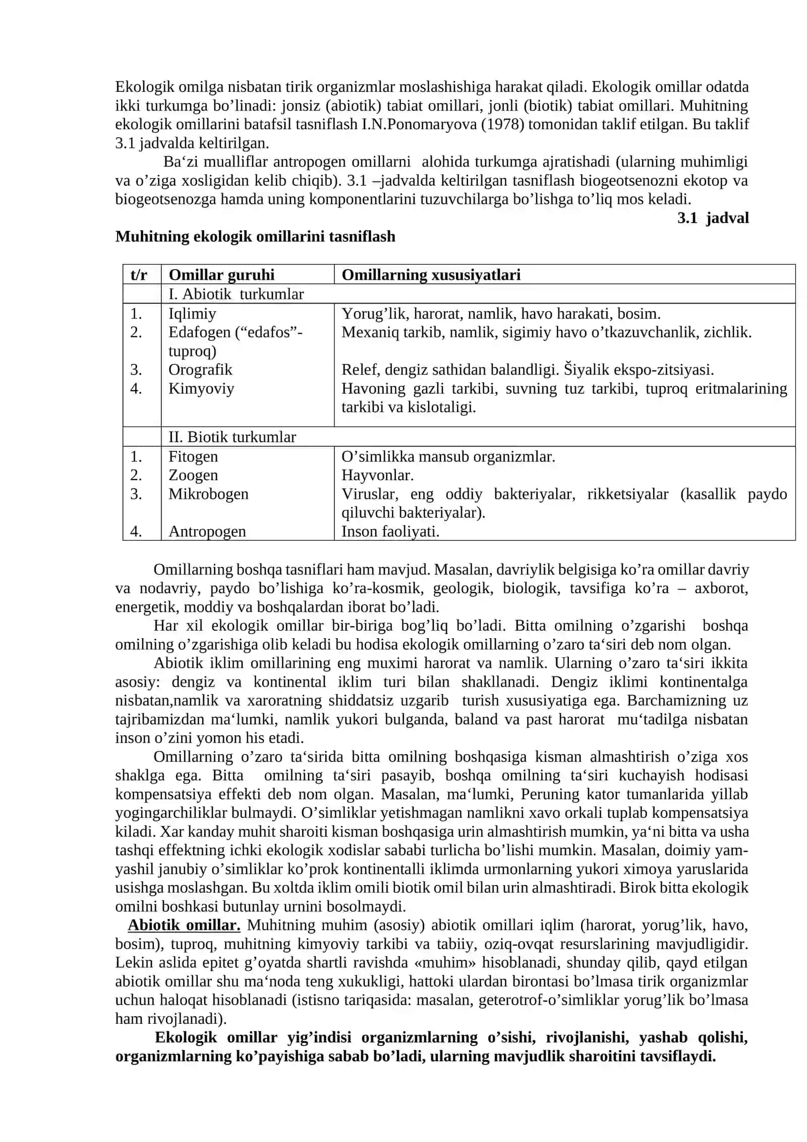 Muhit tushunchasi, muhit turlari, muhit ifloslanishining turlari 2