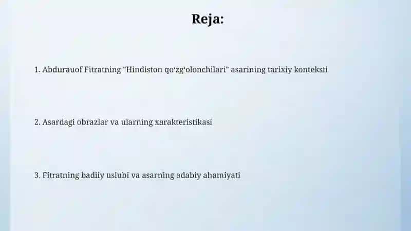 Abdurauf Fitratning "Hind ixtilochilari" asari tahlili 2