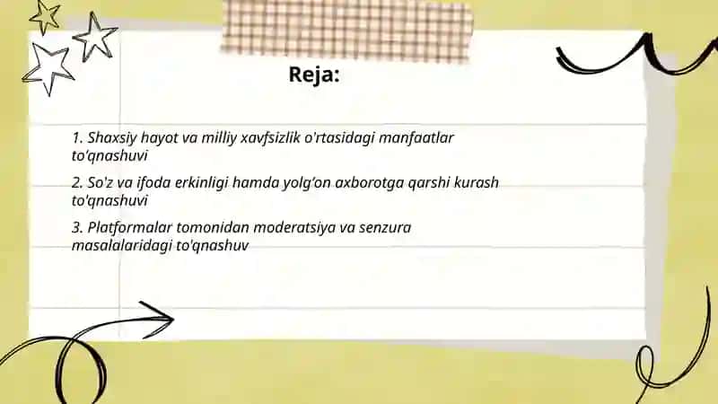 Shaxsiy hayot va milliy xavfsizlik o'rtasidagi manfaatlar to'qnashuvi 2