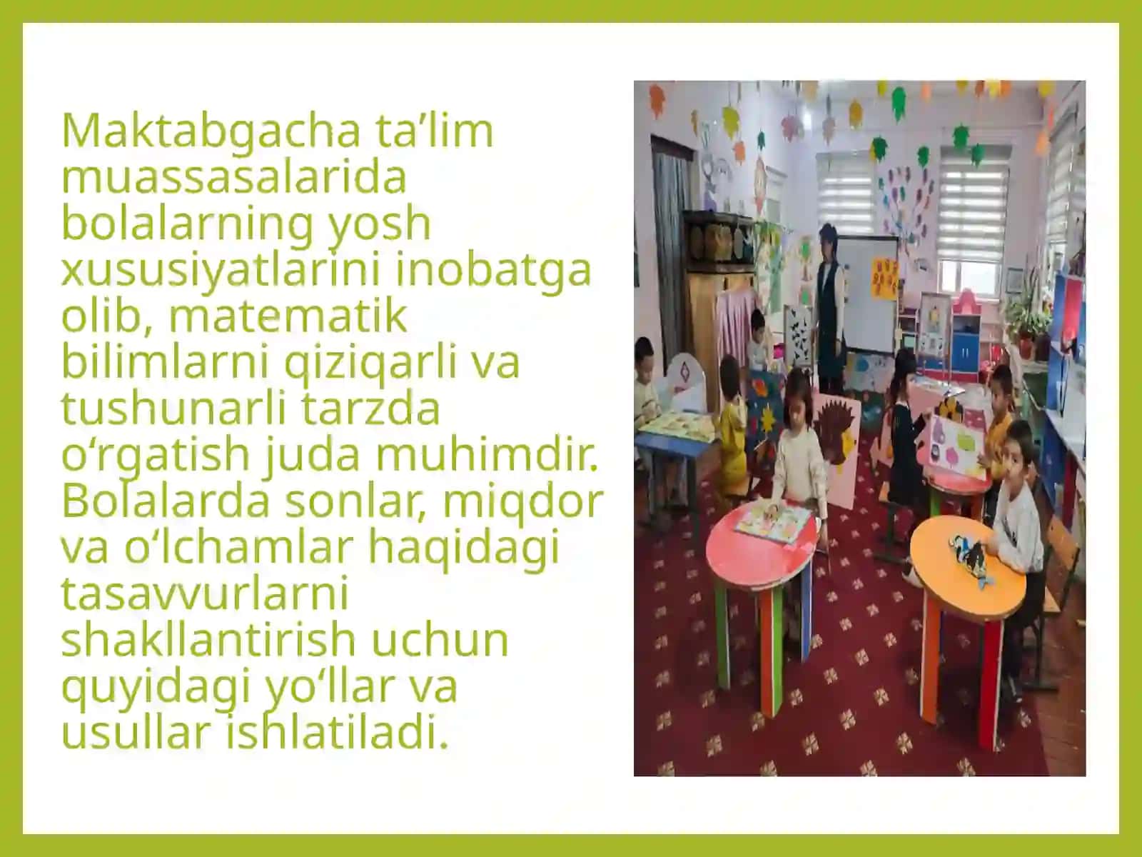 Arifmetik masala tuzishilishi bilan tanishtirish.katta gruhlar uchun 2