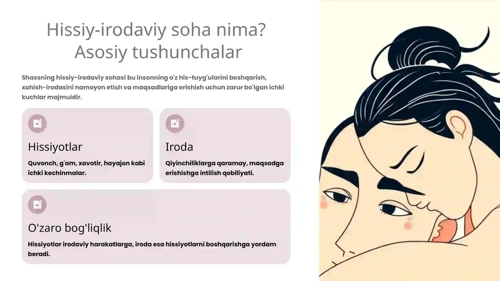 Shaxsning hissiy-irodaviy sohasi va kasbga moslashish 2