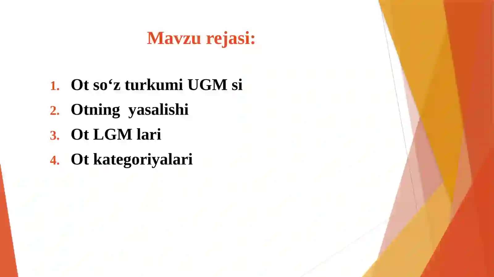 Ot so‘z turkumi 2