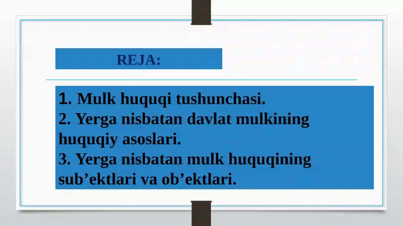 Yergamulkchilikhuquqivayerdanfoydalanishhuquqinio’rganish 2