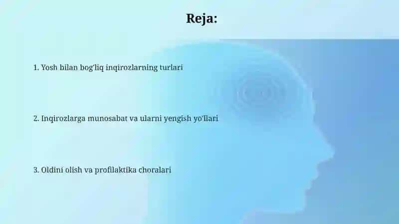 Qarilik davri yosh inqirozlari 2