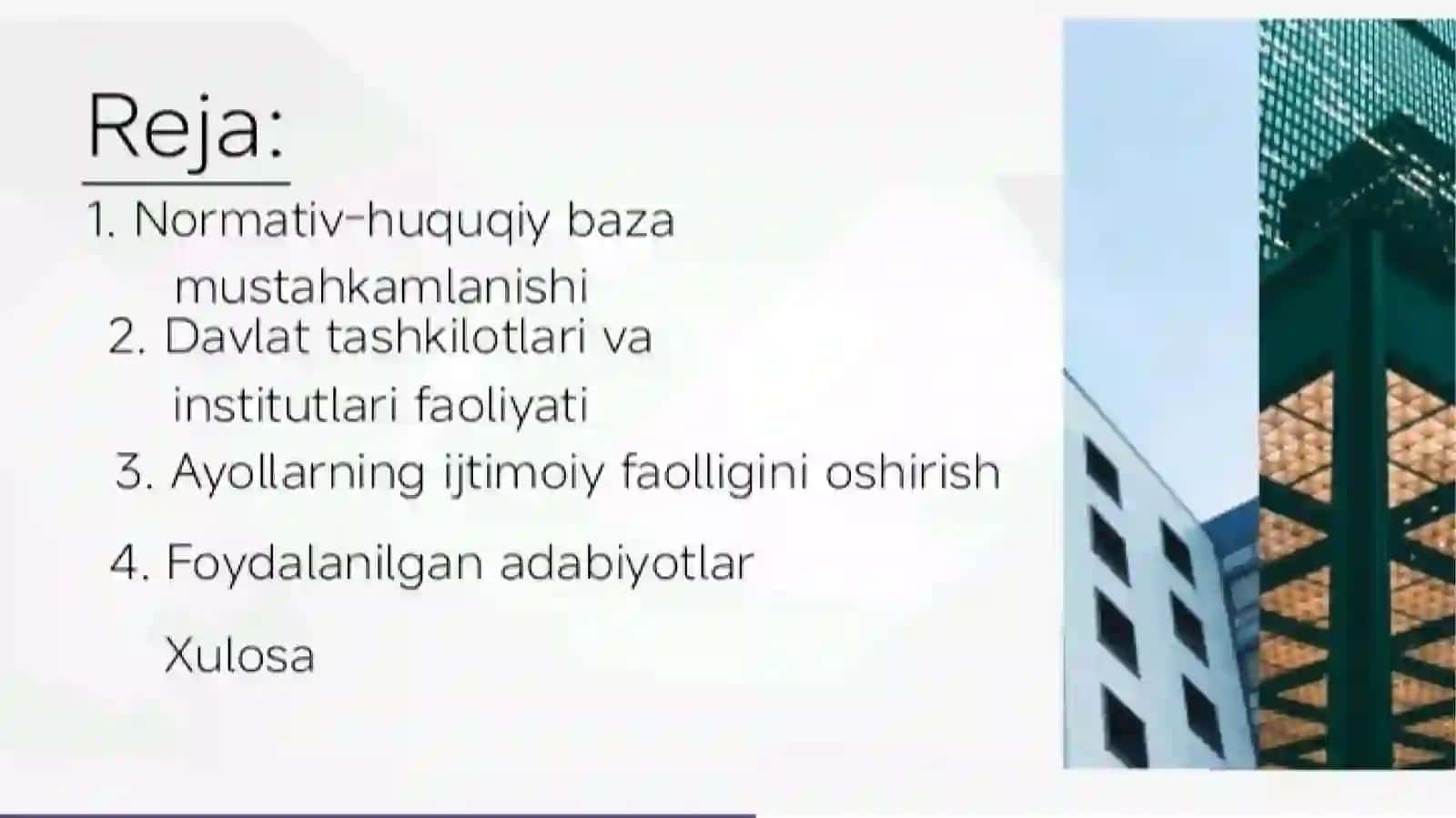Ayollar huquqi va gender tengligi 2