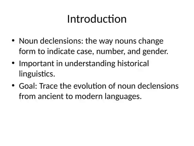 The Historical Development of Noun Declensions 2