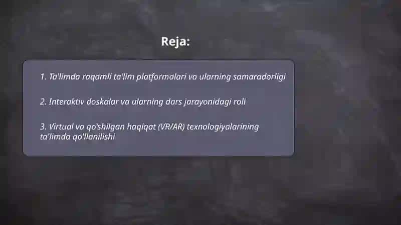 Ta'limda innovatsion texnologiyalar 2